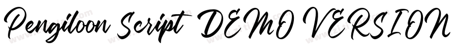 Pengiloon Script (DEMO VERSION)字体转换